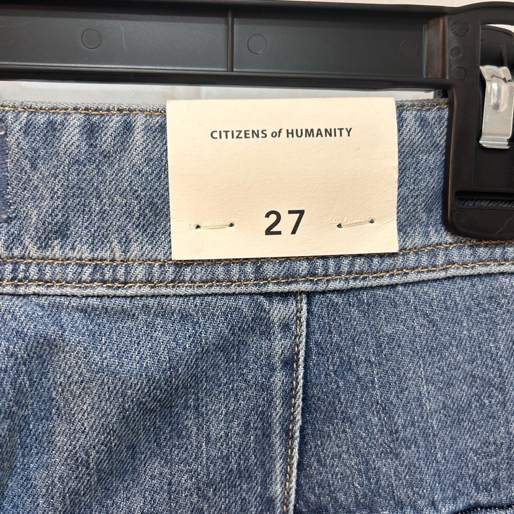 NWT Citizens Of Humanity Agni Utility Jeans Women Jogger Sz 27 Button Fly Barrel - Picture 7 of 15